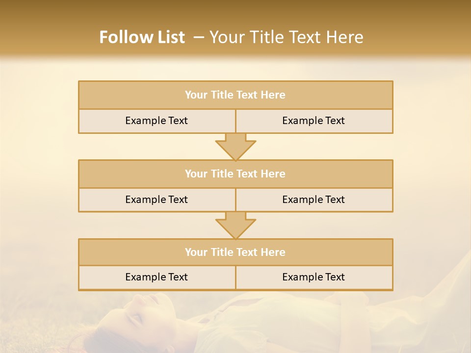 Farm Yellow Hair PowerPoint Template