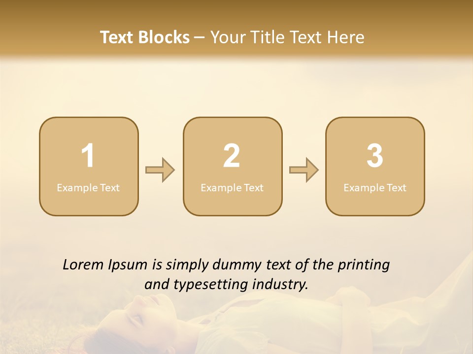 Farm Yellow Hair PowerPoint Template