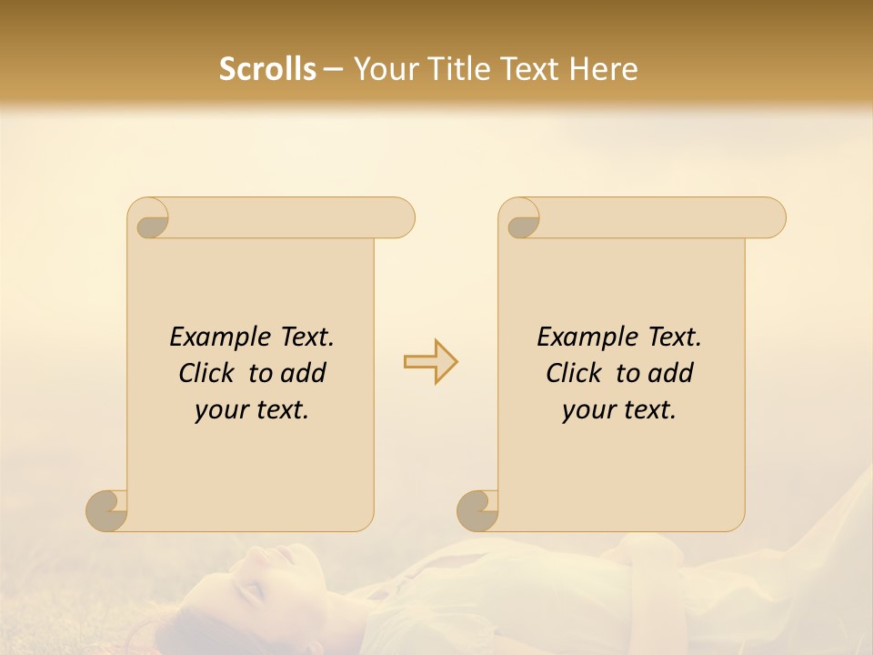 Farm Yellow Hair PowerPoint Template