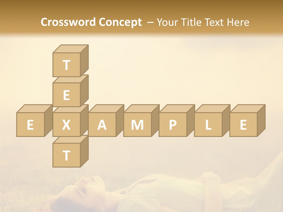 Farm Yellow Hair PowerPoint Template