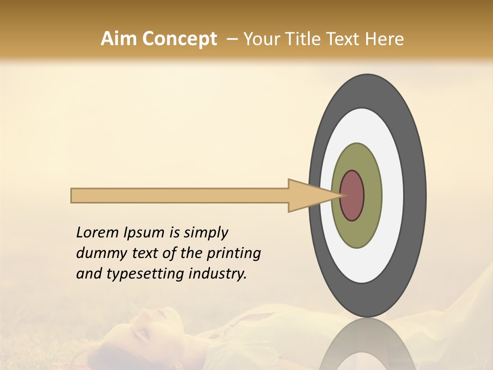 Farm Yellow Hair PowerPoint Template