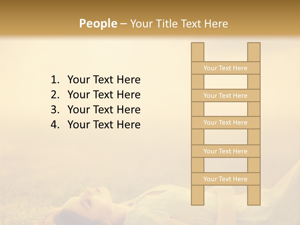 Farm Yellow Hair PowerPoint Template