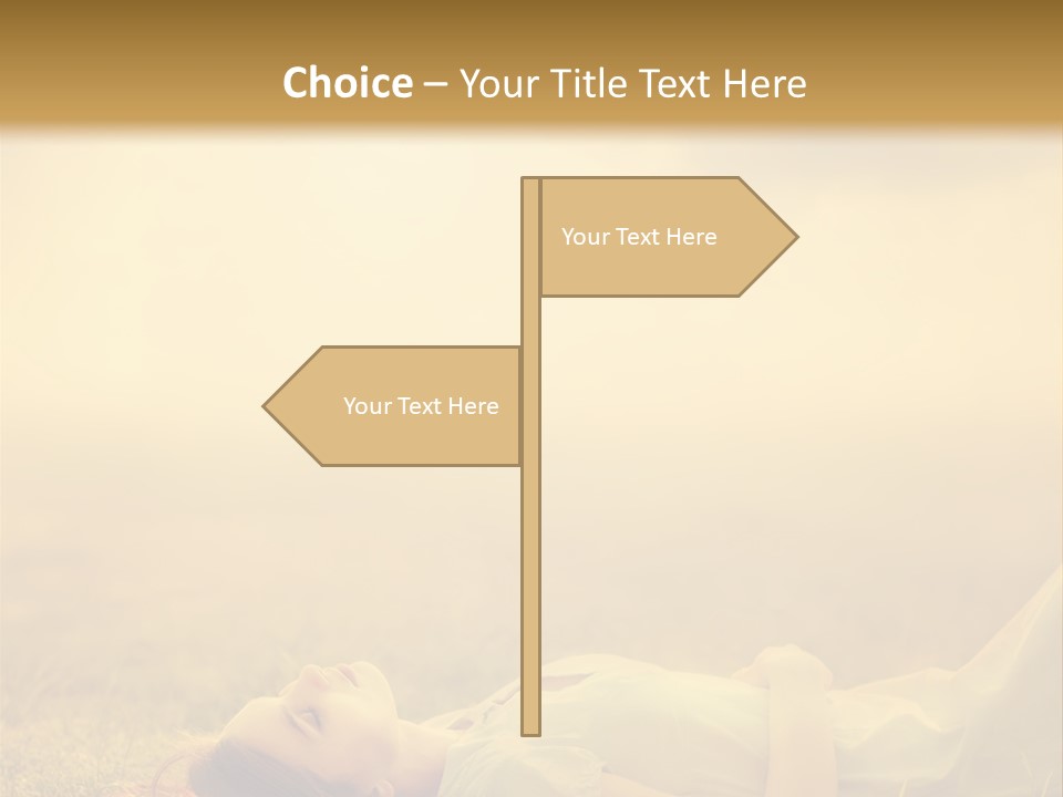 Farm Yellow Hair PowerPoint Template