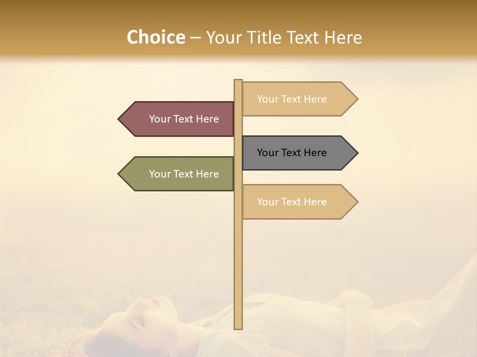 Farm Yellow Hair PowerPoint Template