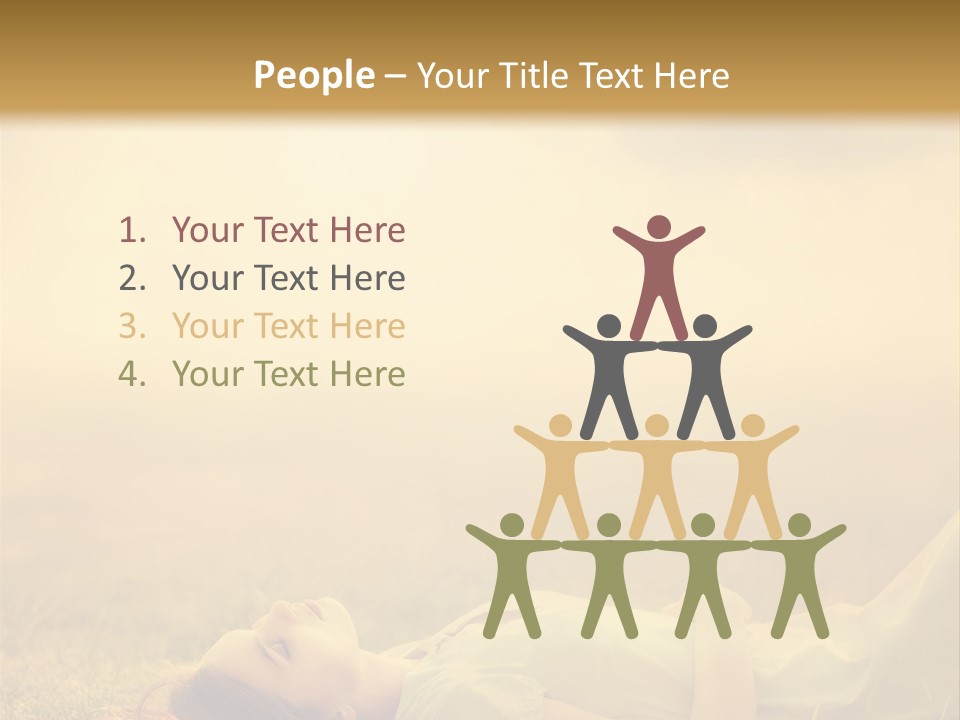 Farm Yellow Hair PowerPoint Template