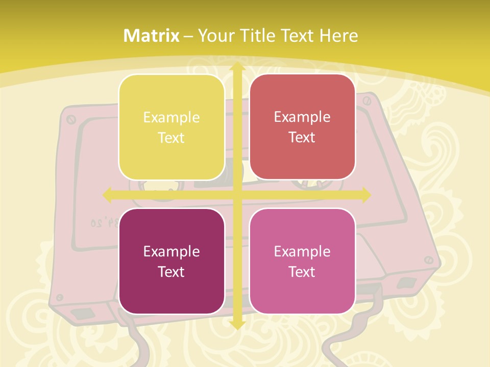 Old Audio Cassette Dated PowerPoint Template