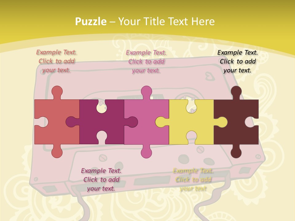 Old Audio Cassette Dated PowerPoint Template