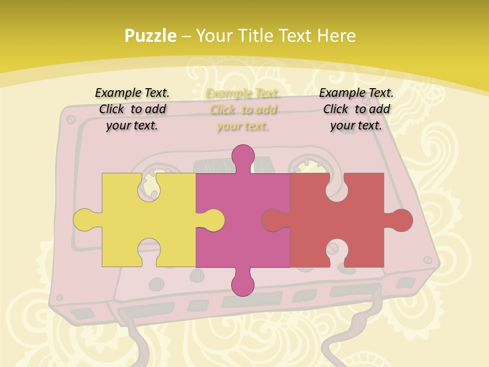 Old Audio Cassette Dated PowerPoint Template