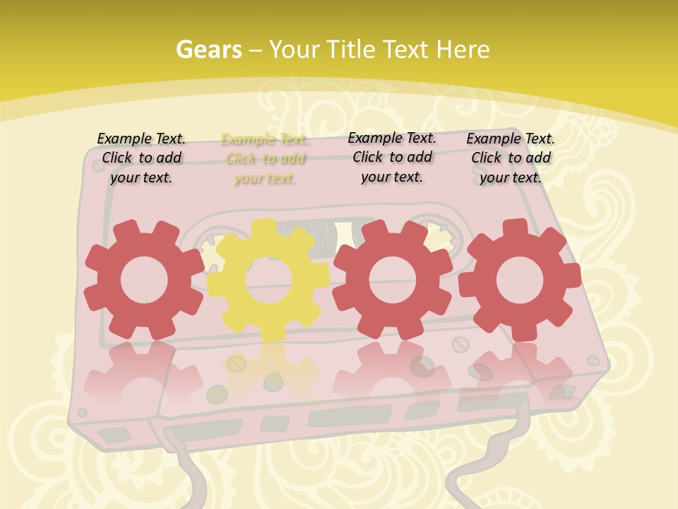 Old Audio Cassette Dated PowerPoint Template