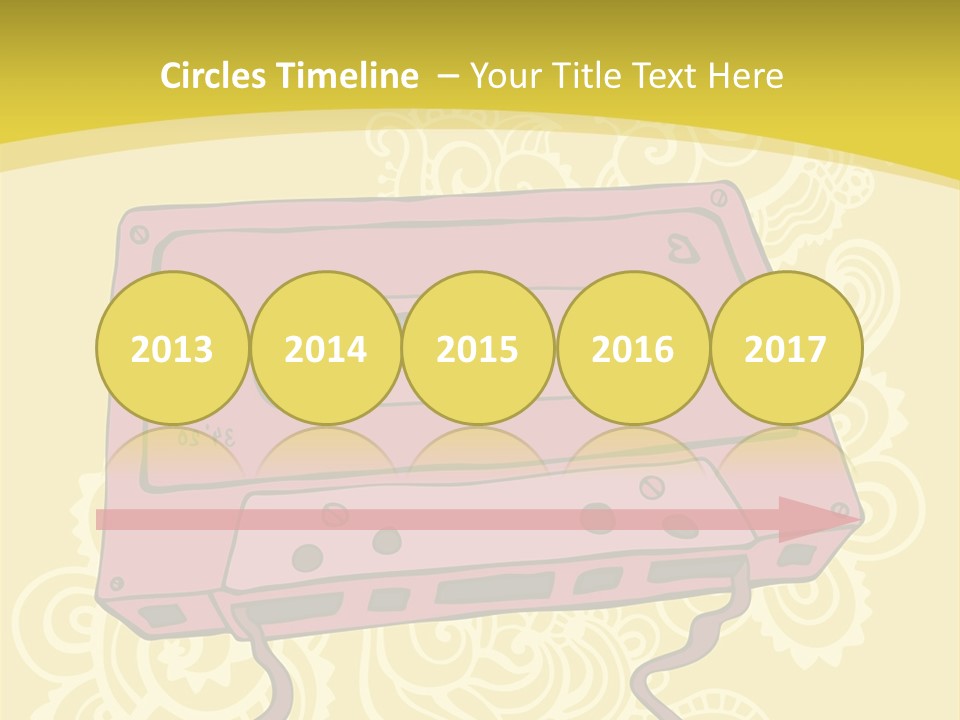 Old Audio Cassette Dated PowerPoint Template