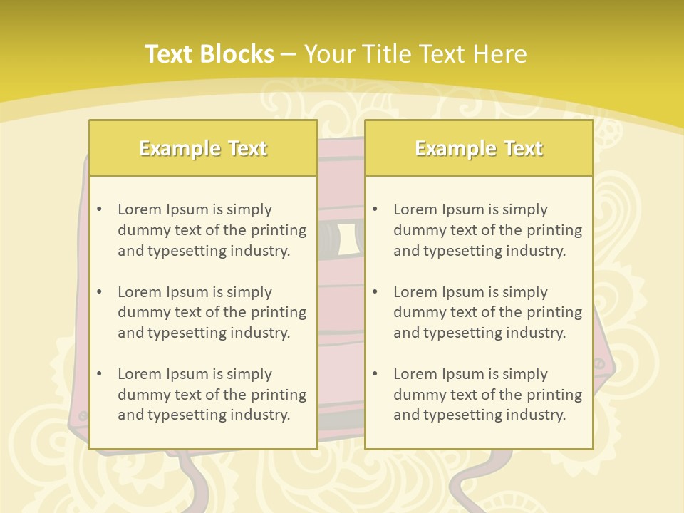 Old Audio Cassette Dated PowerPoint Template