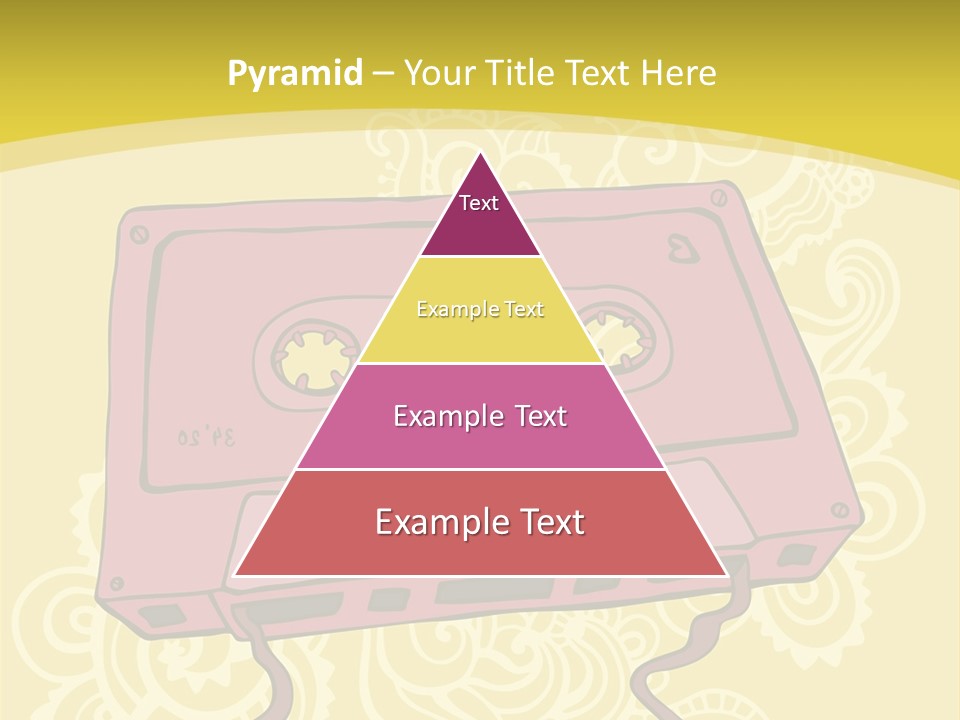 Old Audio Cassette Dated PowerPoint Template