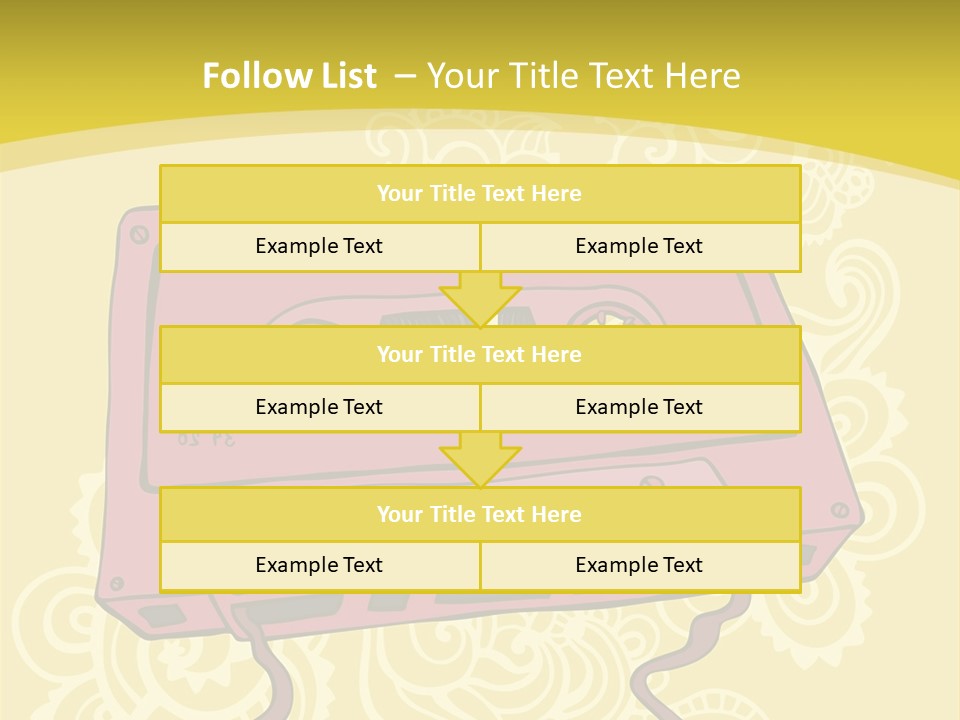 Old Audio Cassette Dated PowerPoint Template
