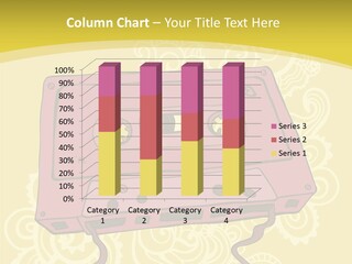 Old Audio Cassette Dated PowerPoint Template