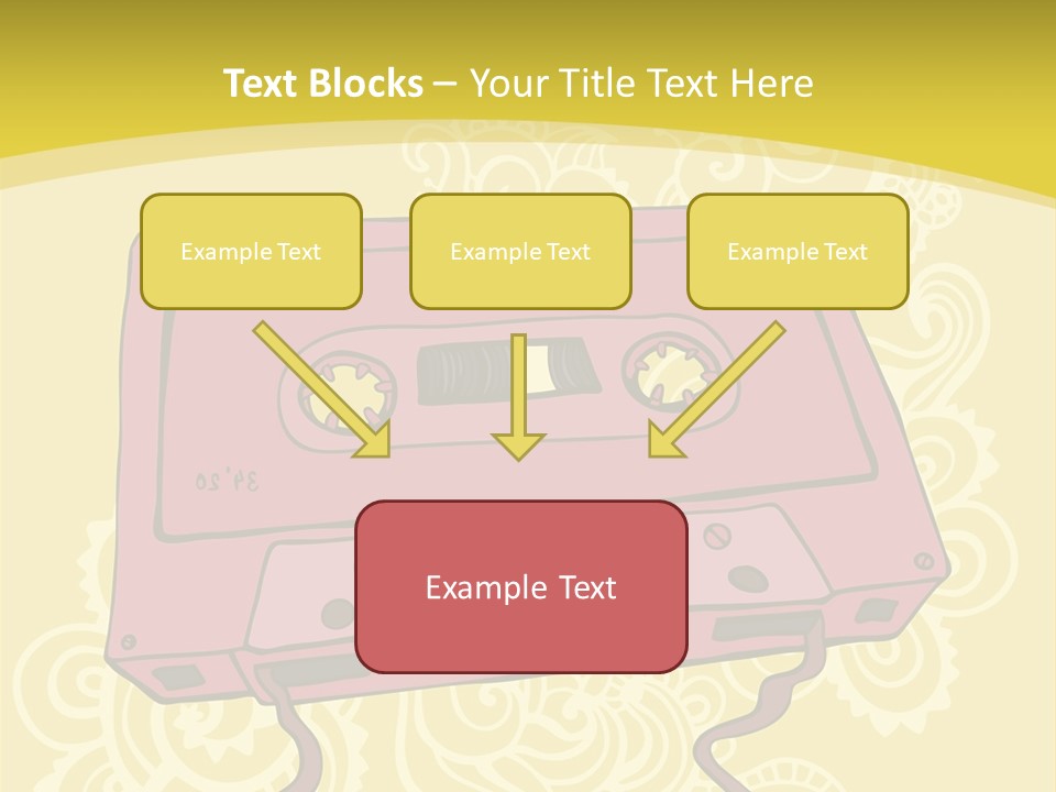 Old Audio Cassette Dated PowerPoint Template