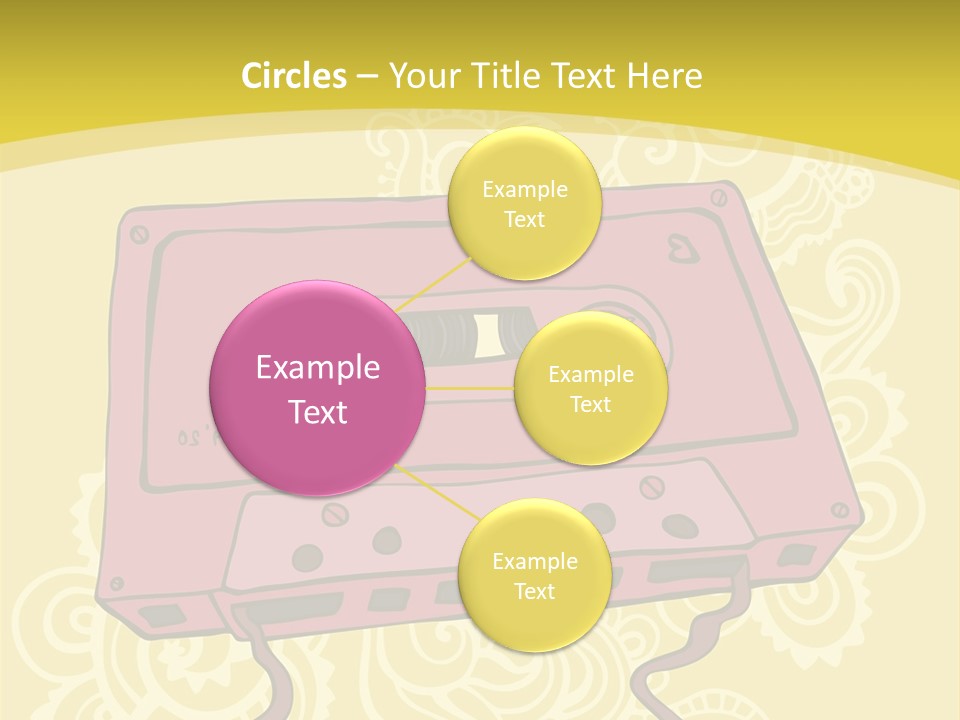 Old Audio Cassette Dated PowerPoint Template