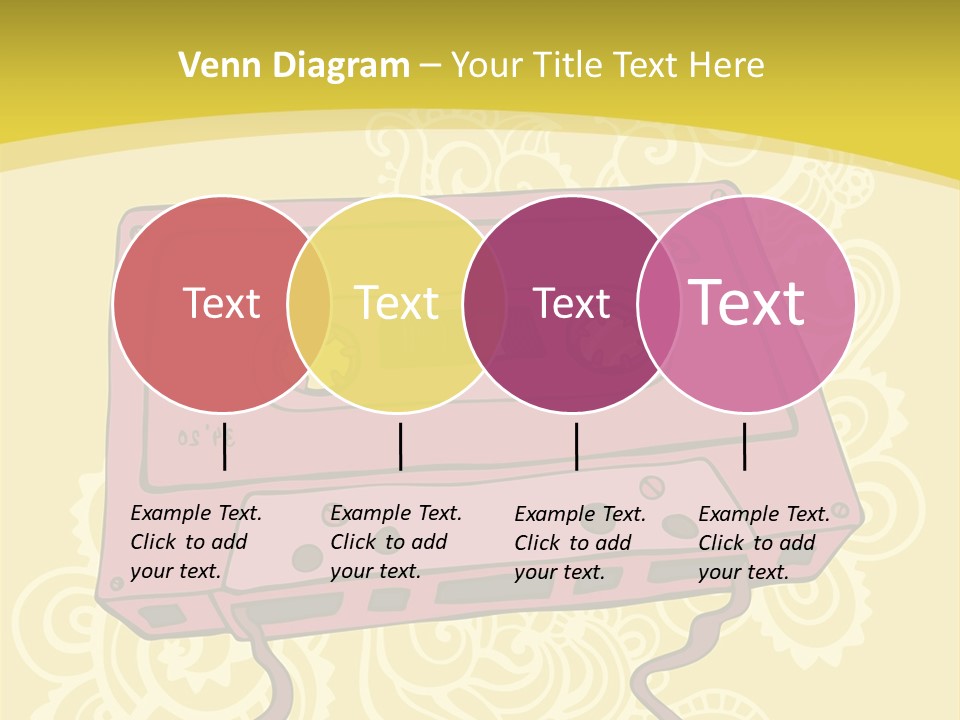 Old Audio Cassette Dated PowerPoint Template