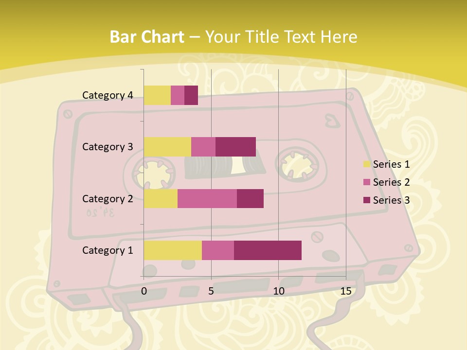 Old Audio Cassette Dated PowerPoint Template