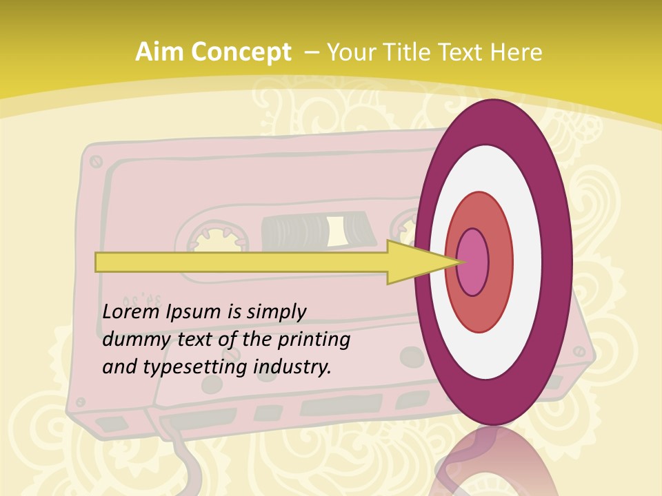 Old Audio Cassette Dated PowerPoint Template