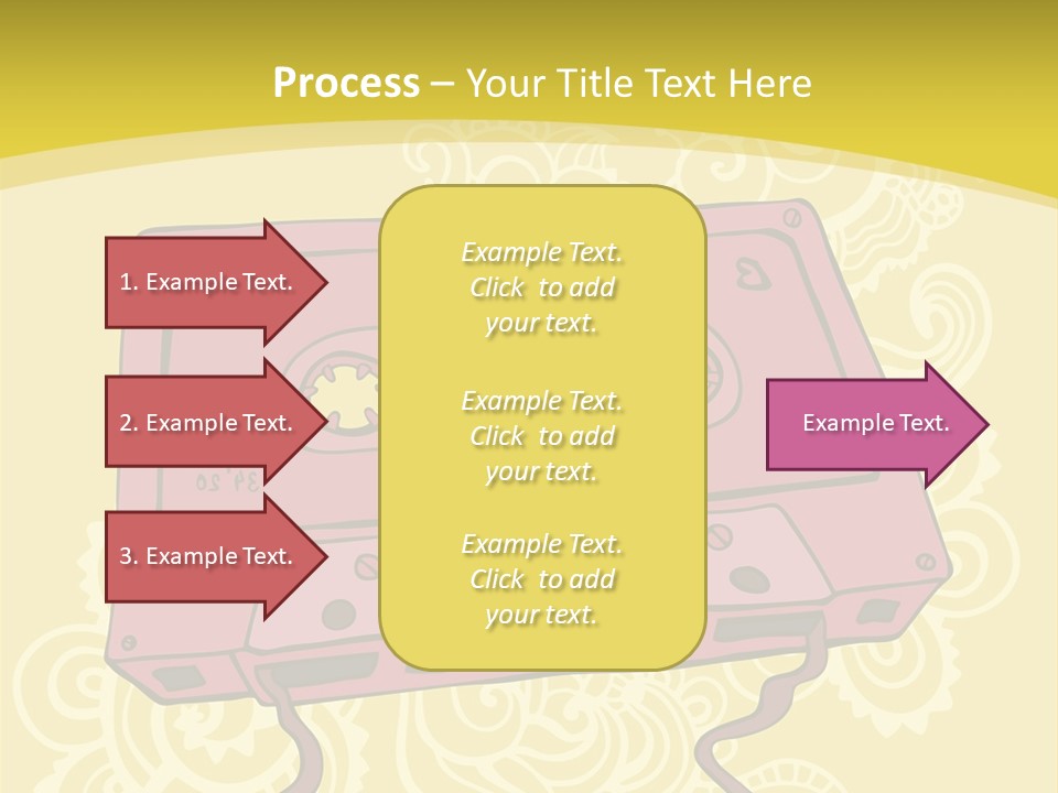 Old Audio Cassette Dated PowerPoint Template
