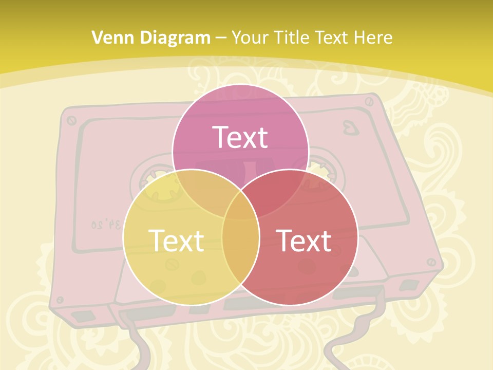 Old Audio Cassette Dated PowerPoint Template