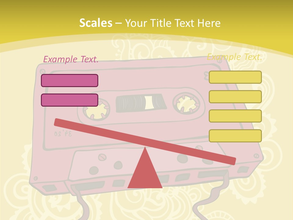 Old Audio Cassette Dated PowerPoint Template