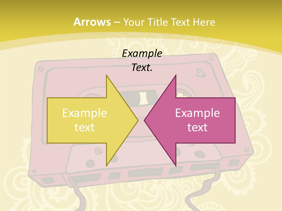 Old Audio Cassette Dated PowerPoint Template