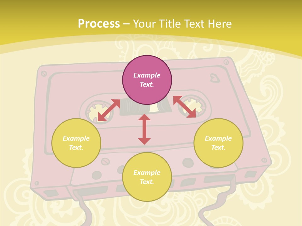 Old Audio Cassette Dated PowerPoint Template