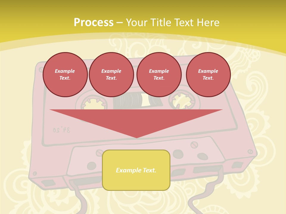 Old Audio Cassette Dated PowerPoint Template