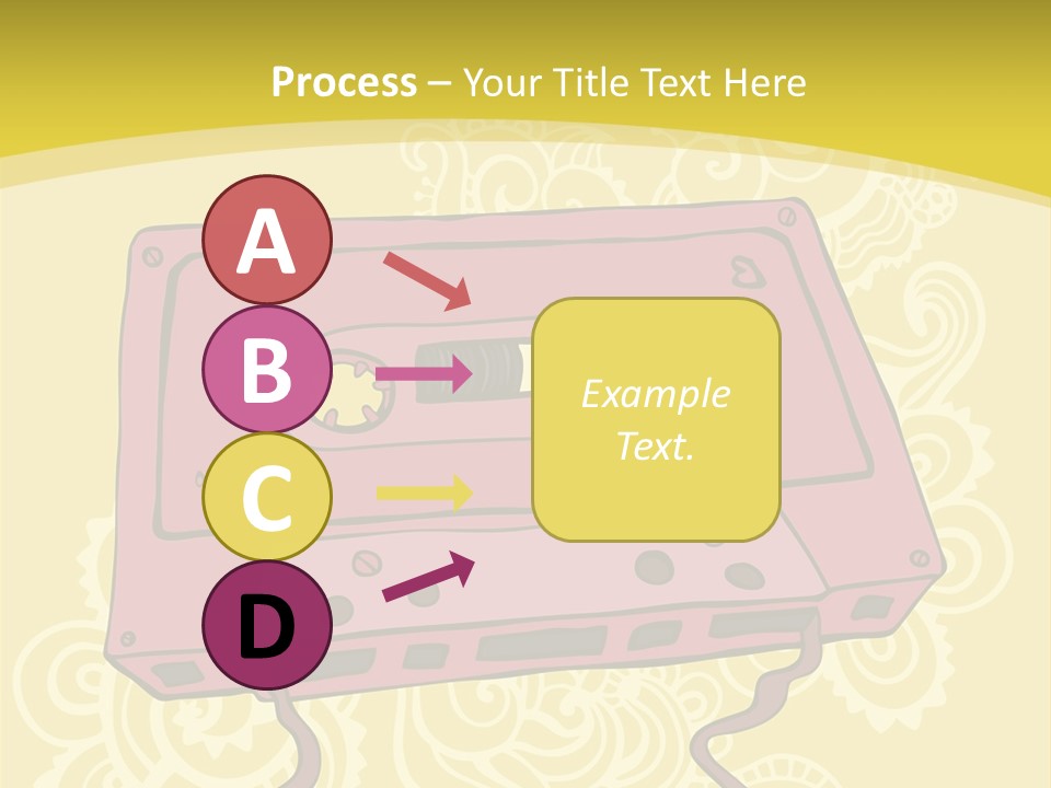 Old Audio Cassette Dated PowerPoint Template