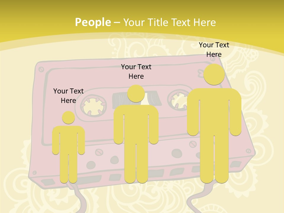 Old Audio Cassette Dated PowerPoint Template