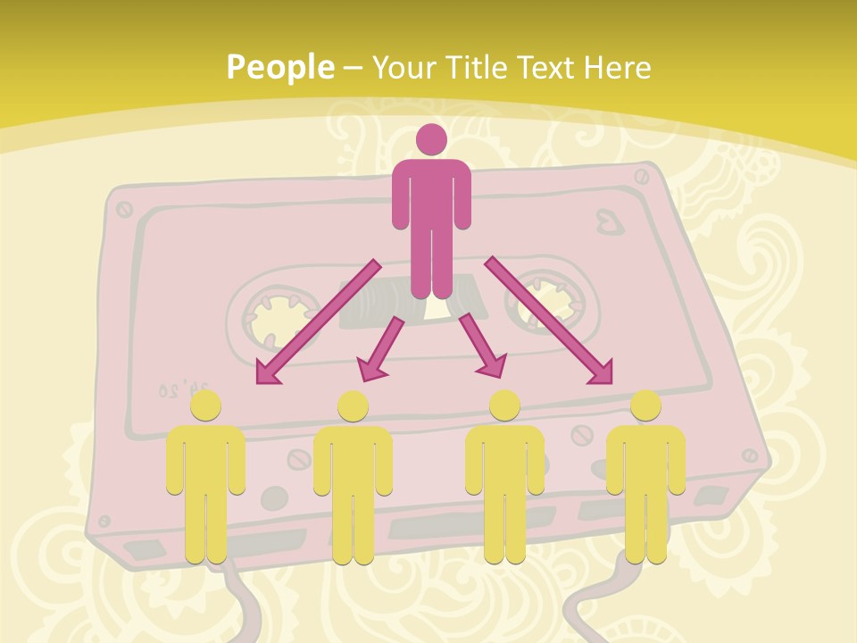 Old Audio Cassette Dated PowerPoint Template