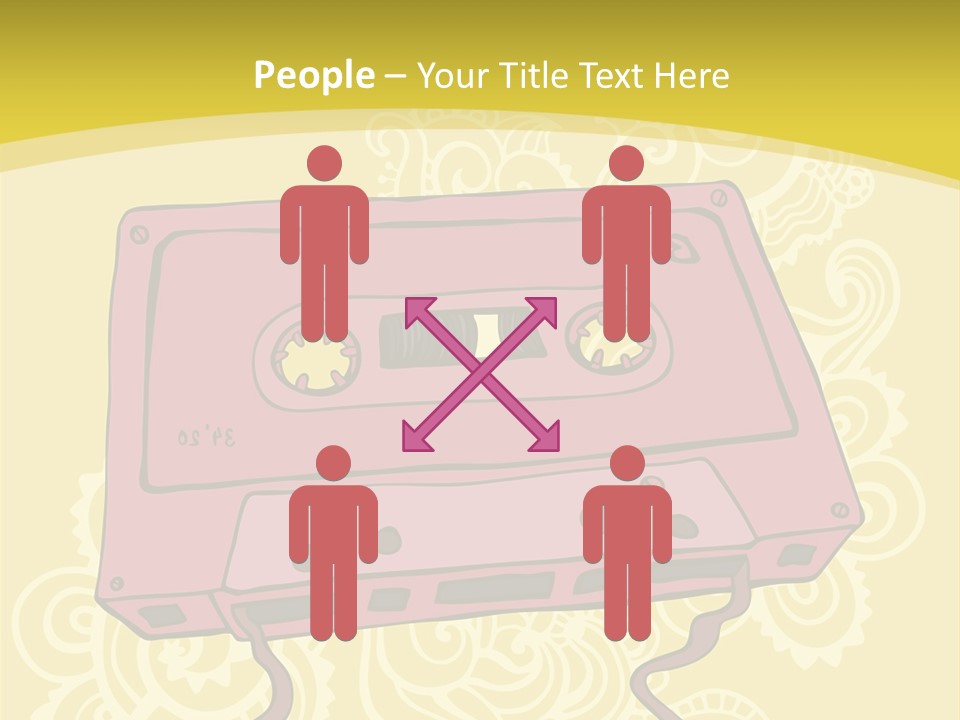 Old Audio Cassette Dated PowerPoint Template