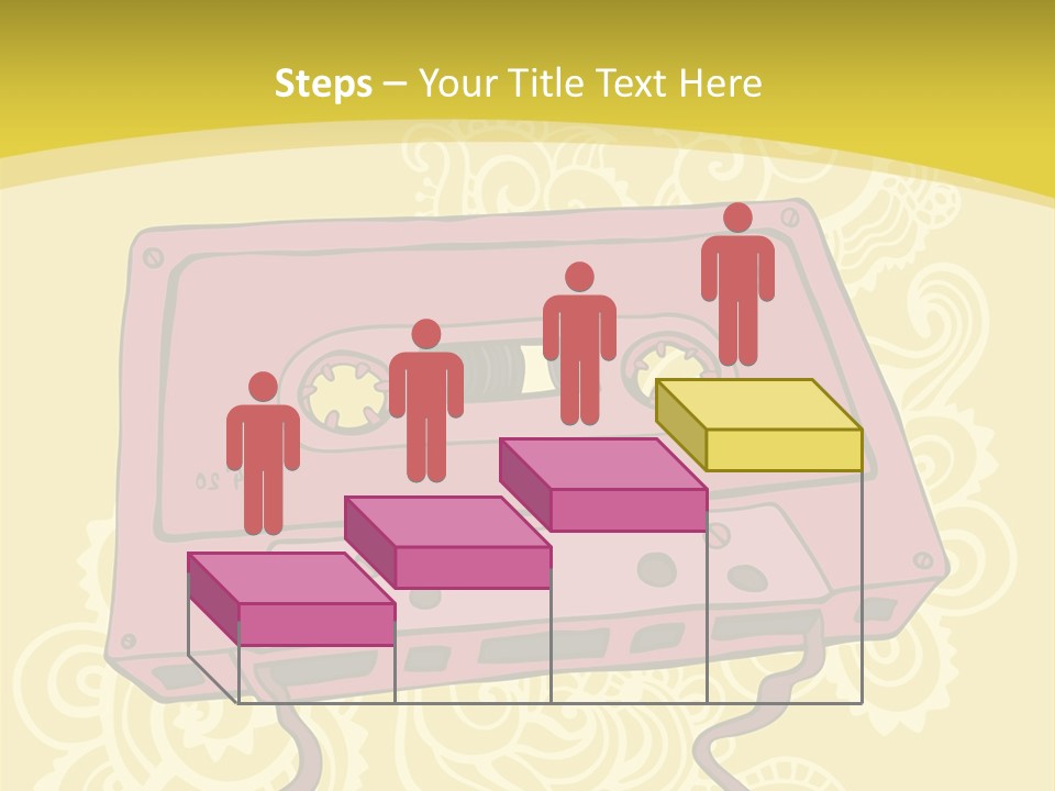 Old Audio Cassette Dated PowerPoint Template