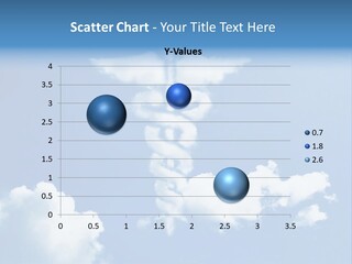 A Medical Powerpoint Presentation With A Cadus Symbol In The Sky PowerPoint Template