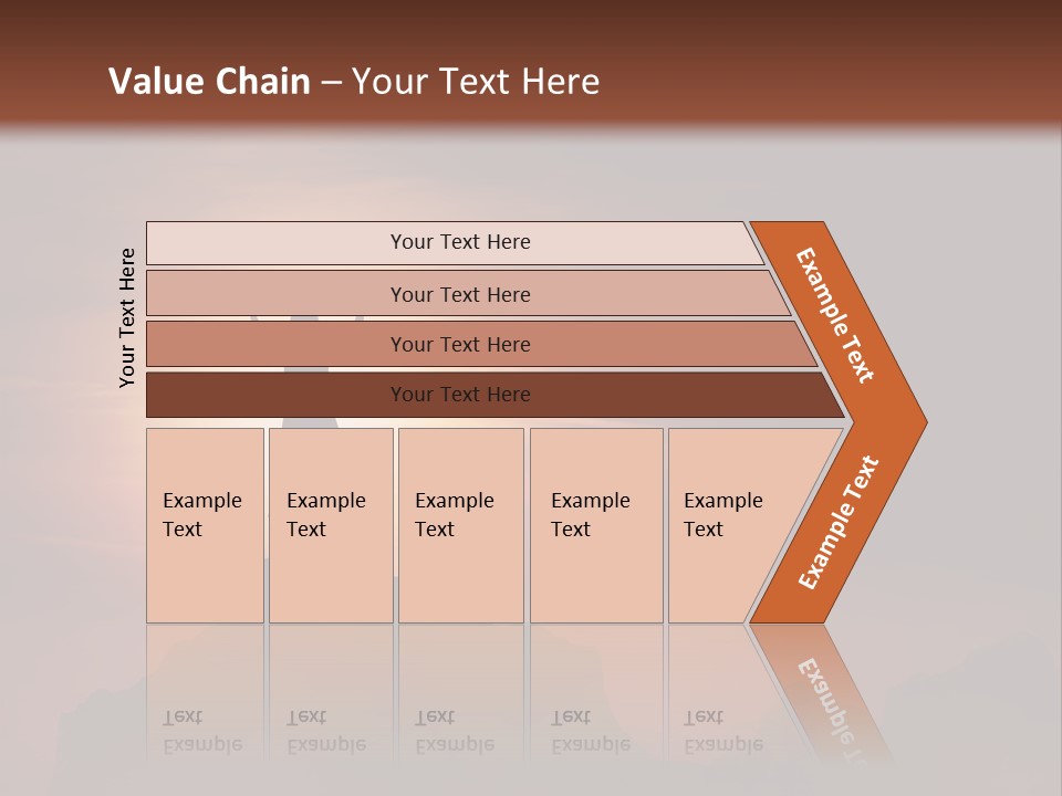 A Person Standing On Top Of A Mountain With Their Arms In The Air PowerPoint Template