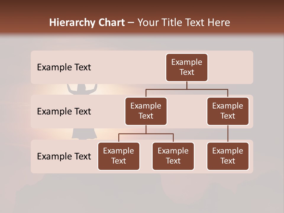 A Person Standing On Top Of A Mountain With Their Arms In The Air PowerPoint Template
