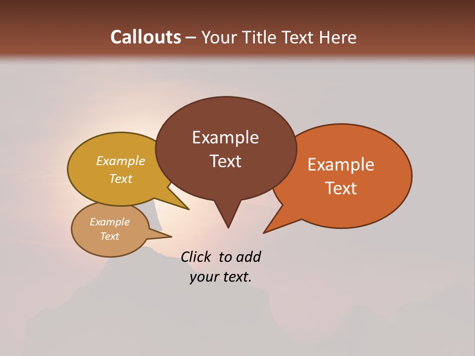 A Person Standing On Top Of A Mountain With Their Arms In The Air PowerPoint Template
