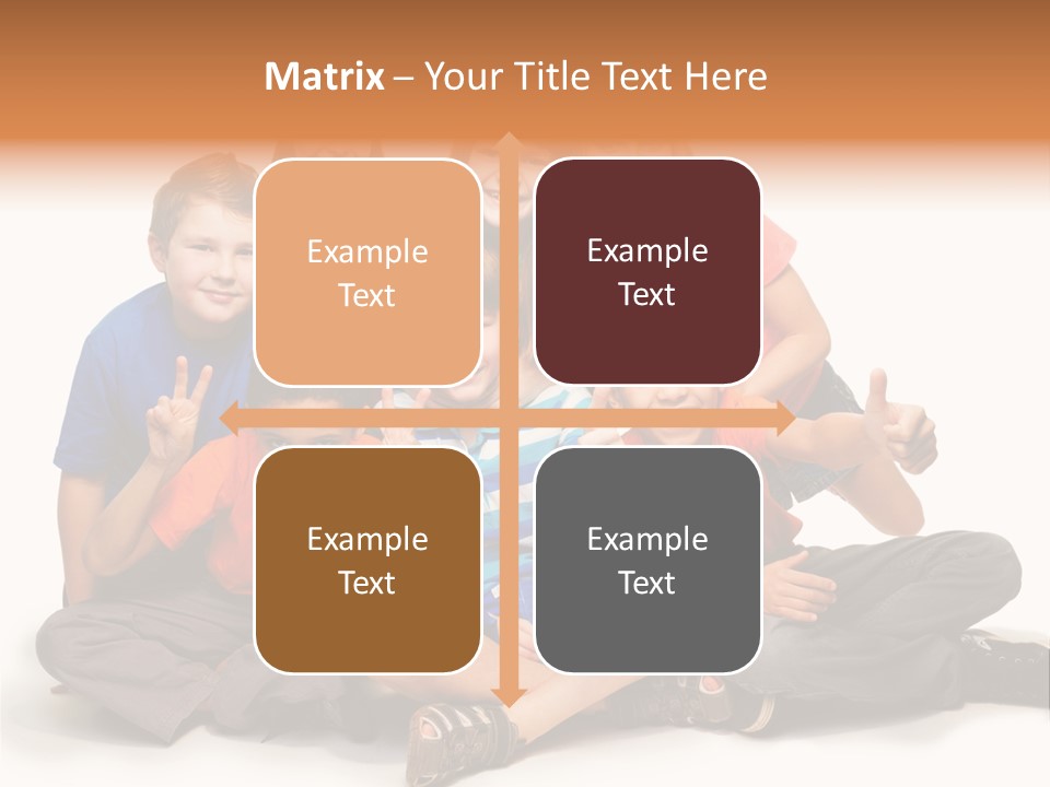 Positive Thumb Up Girl PowerPoint Template