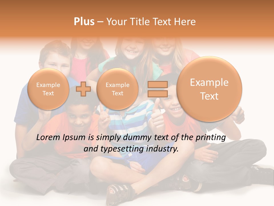 Positive Thumb Up Girl PowerPoint Template