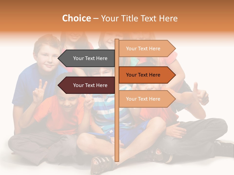 Positive Thumb Up Girl PowerPoint Template