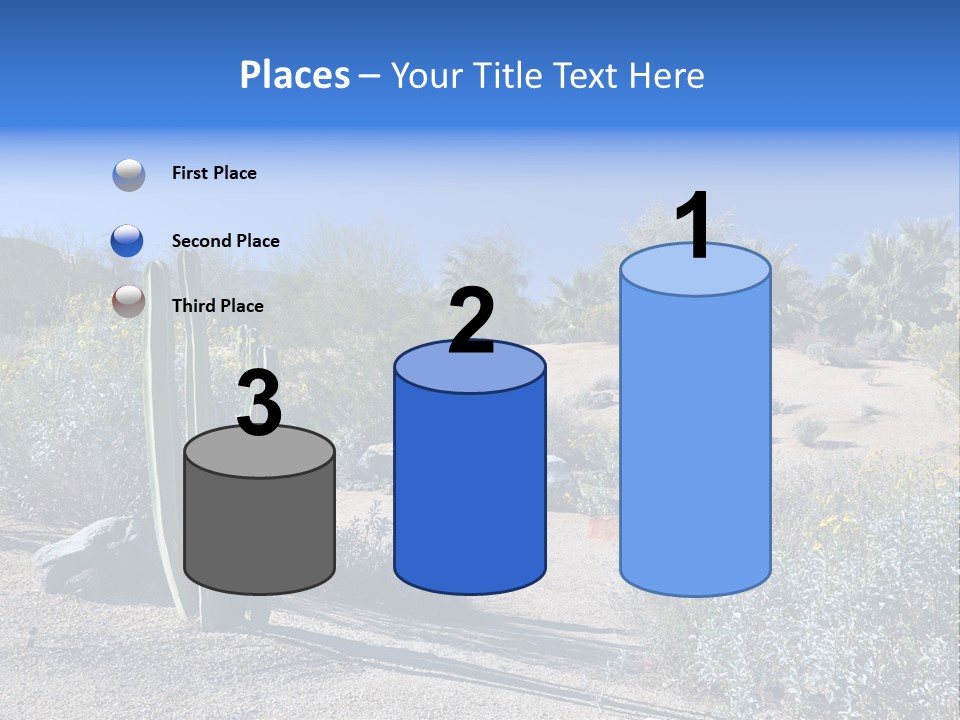 Scenic Oasis Colorful PowerPoint Template