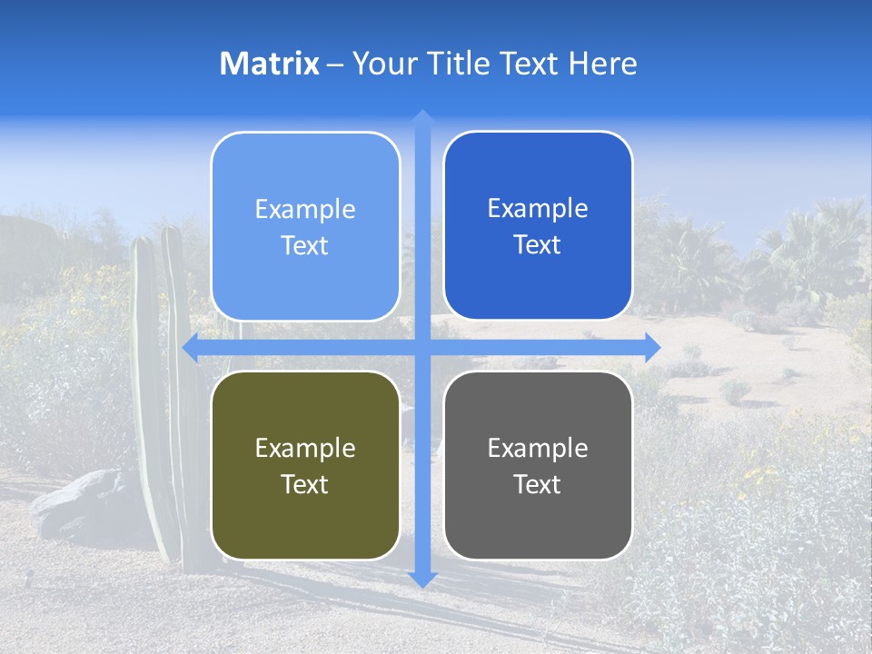 Scenic Oasis Colorful PowerPoint Template