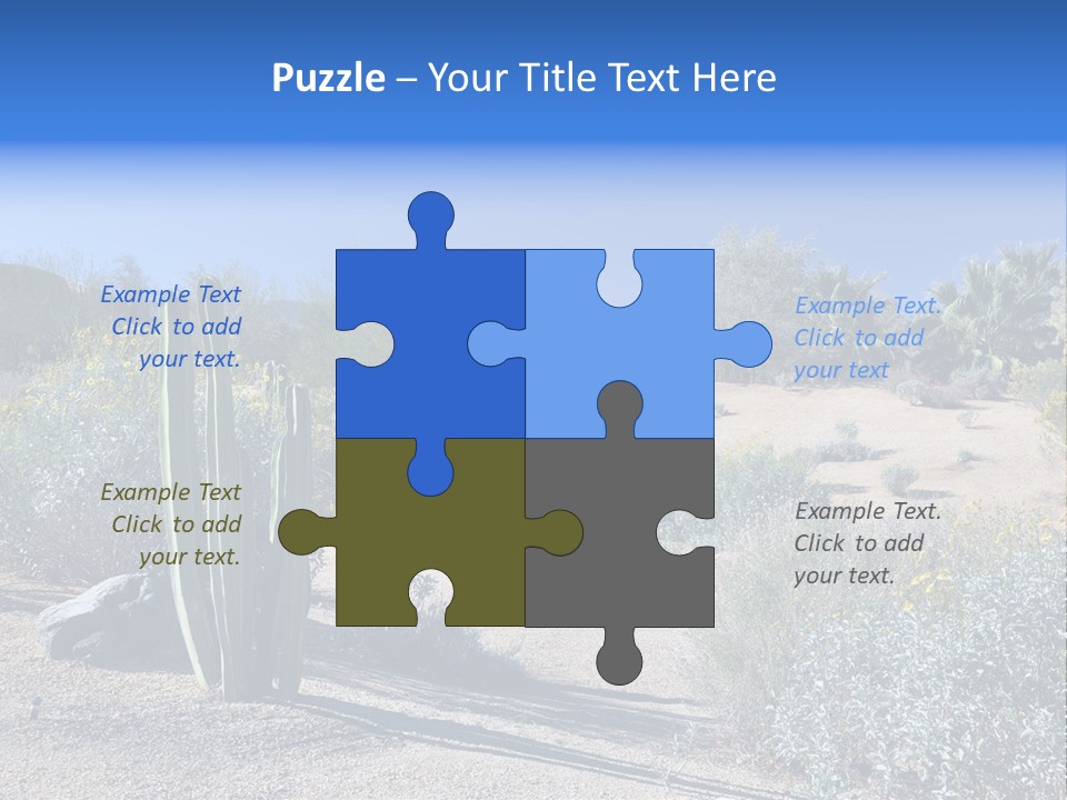 Scenic Oasis Colorful PowerPoint Template