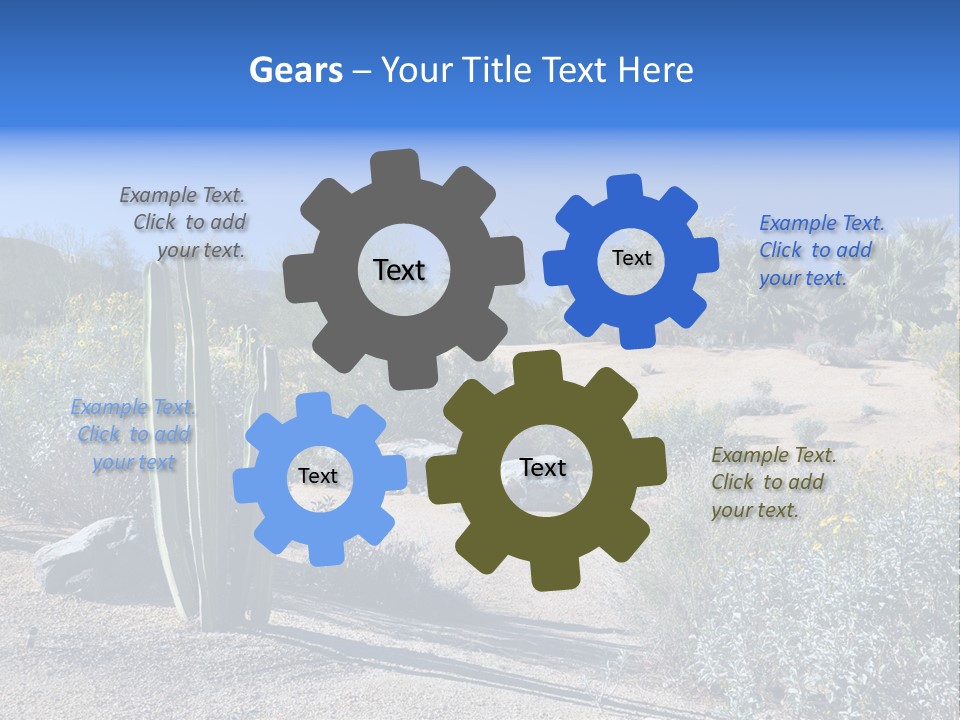 Scenic Oasis Colorful PowerPoint Template