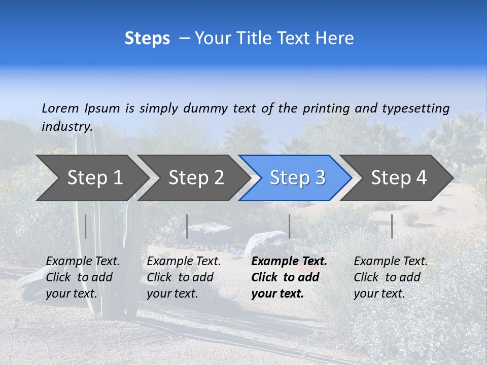 Scenic Oasis Colorful PowerPoint Template