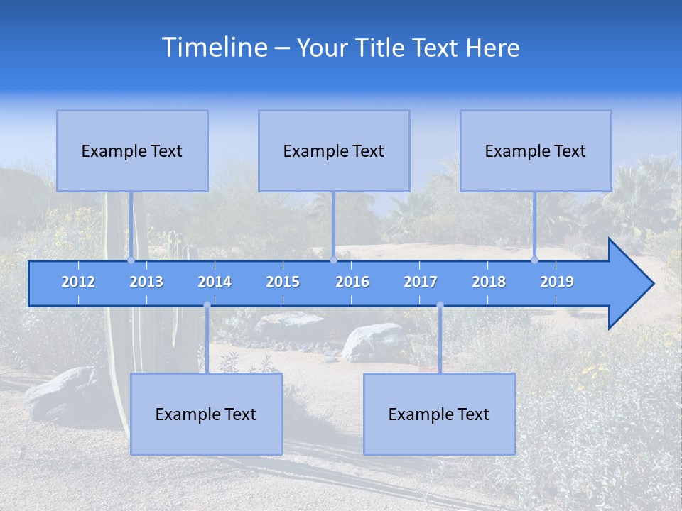 Scenic Oasis Colorful PowerPoint Template