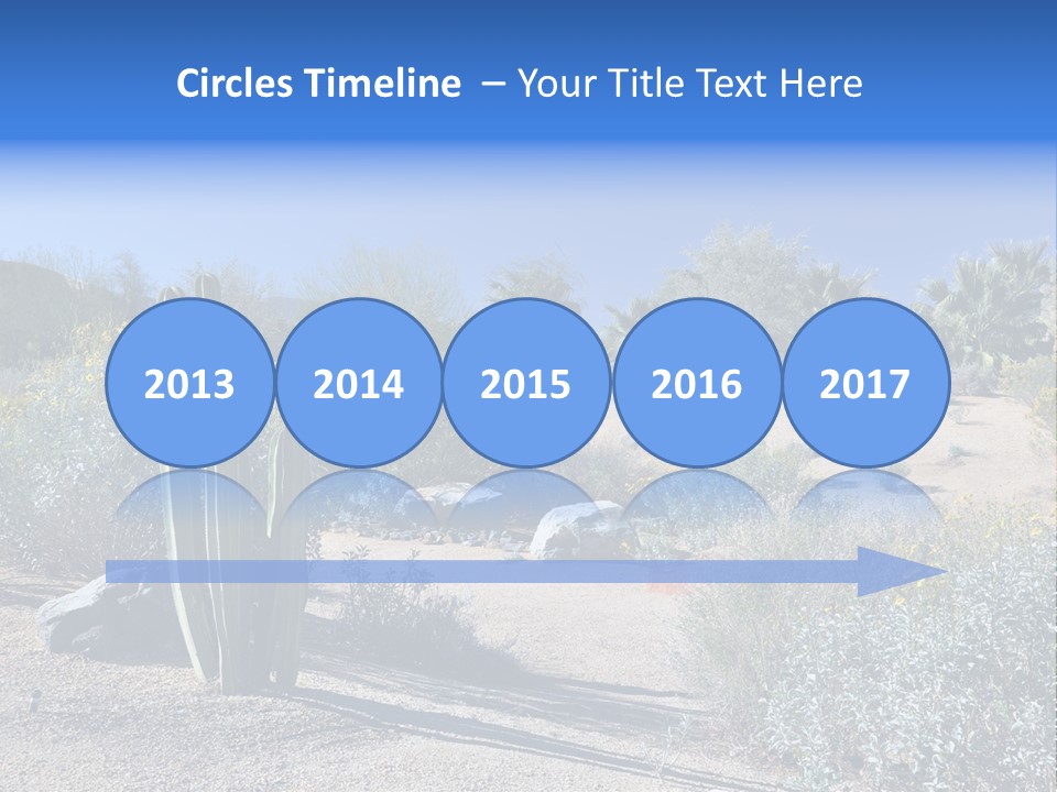 Scenic Oasis Colorful PowerPoint Template