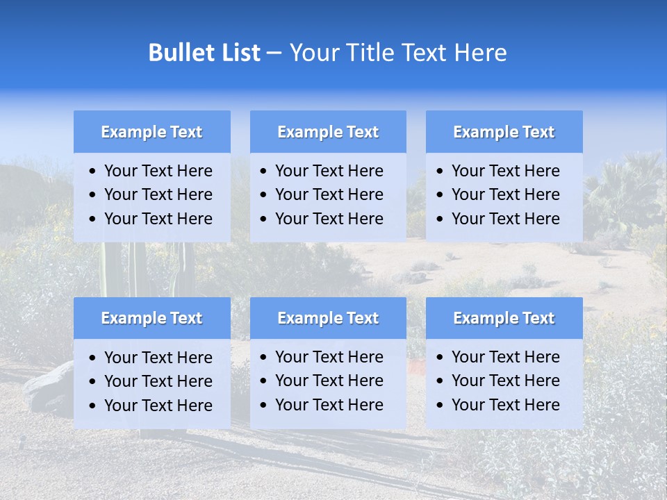 Scenic Oasis Colorful PowerPoint Template