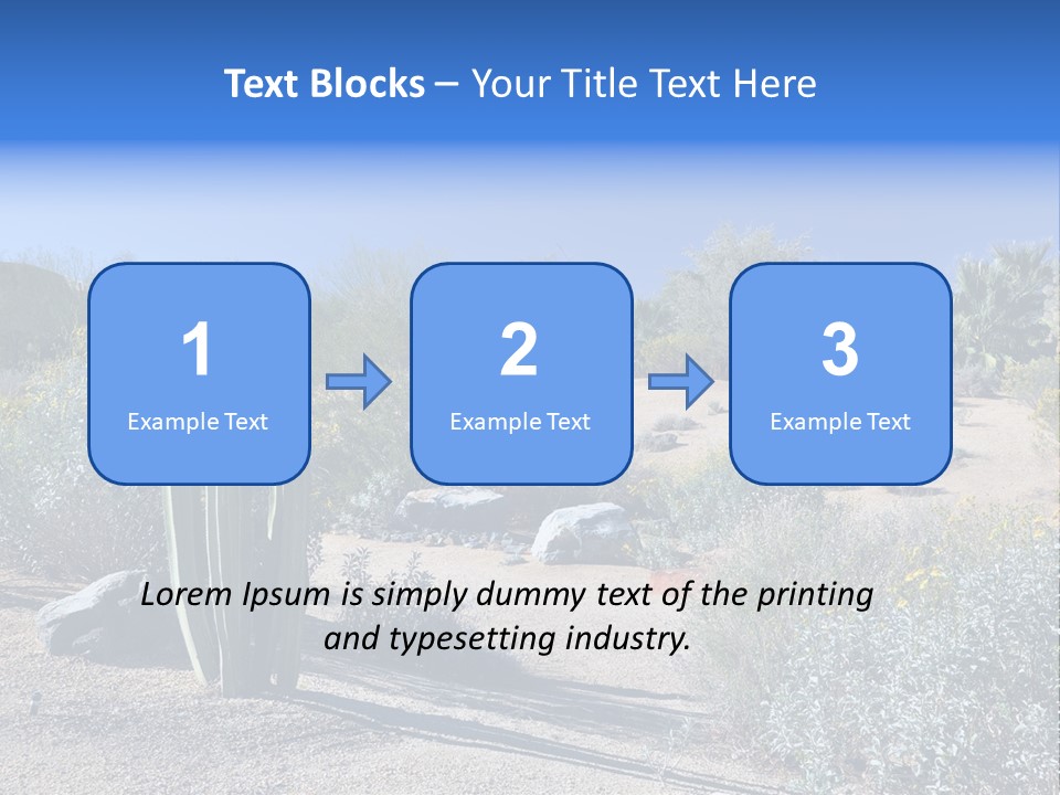 Scenic Oasis Colorful PowerPoint Template